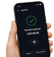 Payment approved on SoftPOS